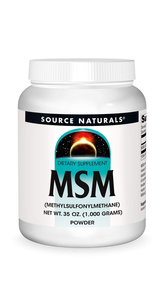 Fonte Naturals MSM (Methylsulfonylmethane) Net WT. 35 Ounce (1.000 Grammi) - Polvere