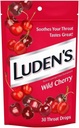Luden's Throat Drops Wild Cherry 30 Gocce (3 PACK)