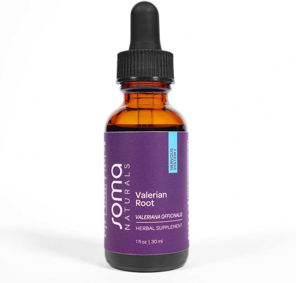 Estratto di radice di valeriana organico, supplemento di prestazione e di energia, mantiene l'acuità e l'equilibrio, non OGM, senza glutine, 1fl oz, 30ml
