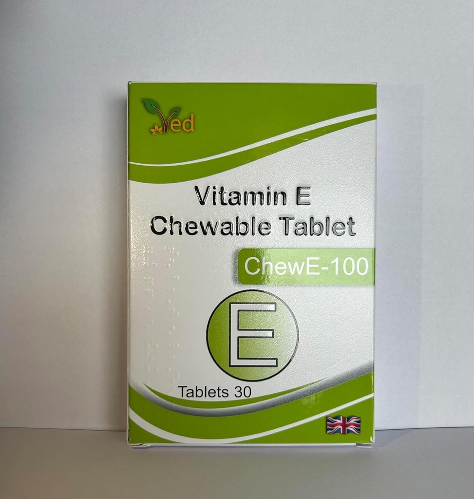 Ved Vitamina E 100 MG CHEWABLE Tablet (Pacchetto di 30)