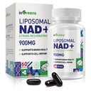 900 mg Liposomal NAD+ Supplemento con Trans Resveratrolo 300 mg, Sostituisce NMN, Assorbimento Superiore, Vero NAD Plus Supplemento per la riparazione del DNA e Boost NAD+, Difesa dell'invecchiamento, Energia, Longevità, 60 Softgels