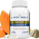 Digest Harmony Massima Forza Enzimi Digestivi Lipasi di sensibilità al glutine, Protease, Cellulase, Aloe Vera per la vescica, Bloating Relief e Digestive Discomfort – 60 capsule