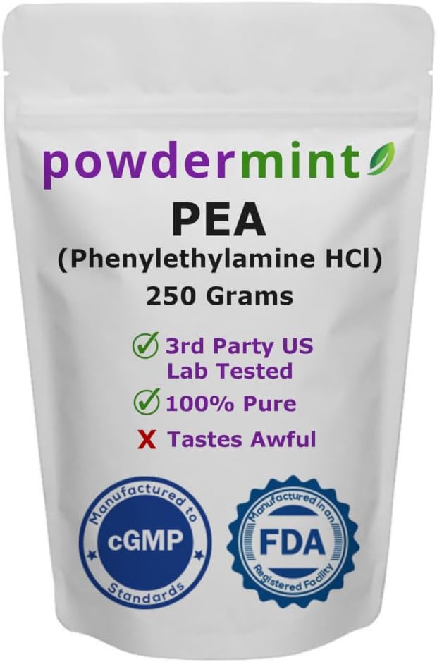 Beta Phenylethylamine HCl (Pea) Polvere - Mood, energia (250 Gram)