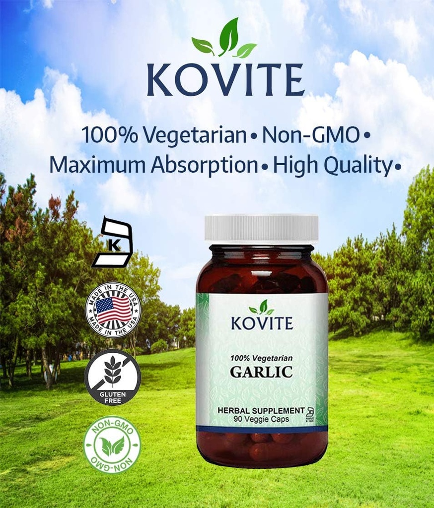 Aglio 500 mg 100% Vegetariano - 90 capsule vegetali