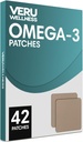 Veru Wellness Omega-3 Plus Daily Patch - Self Adhesive Time Release Topical Patch, 8-10 ore (42 giorno)