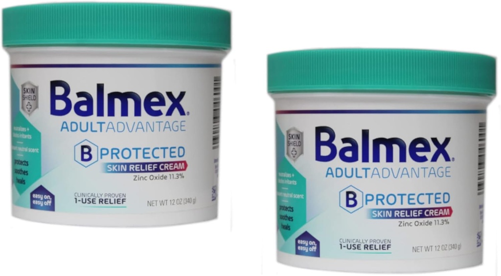 Balmex adulto cura rash crema, 12oz, (pacchetto di 2)