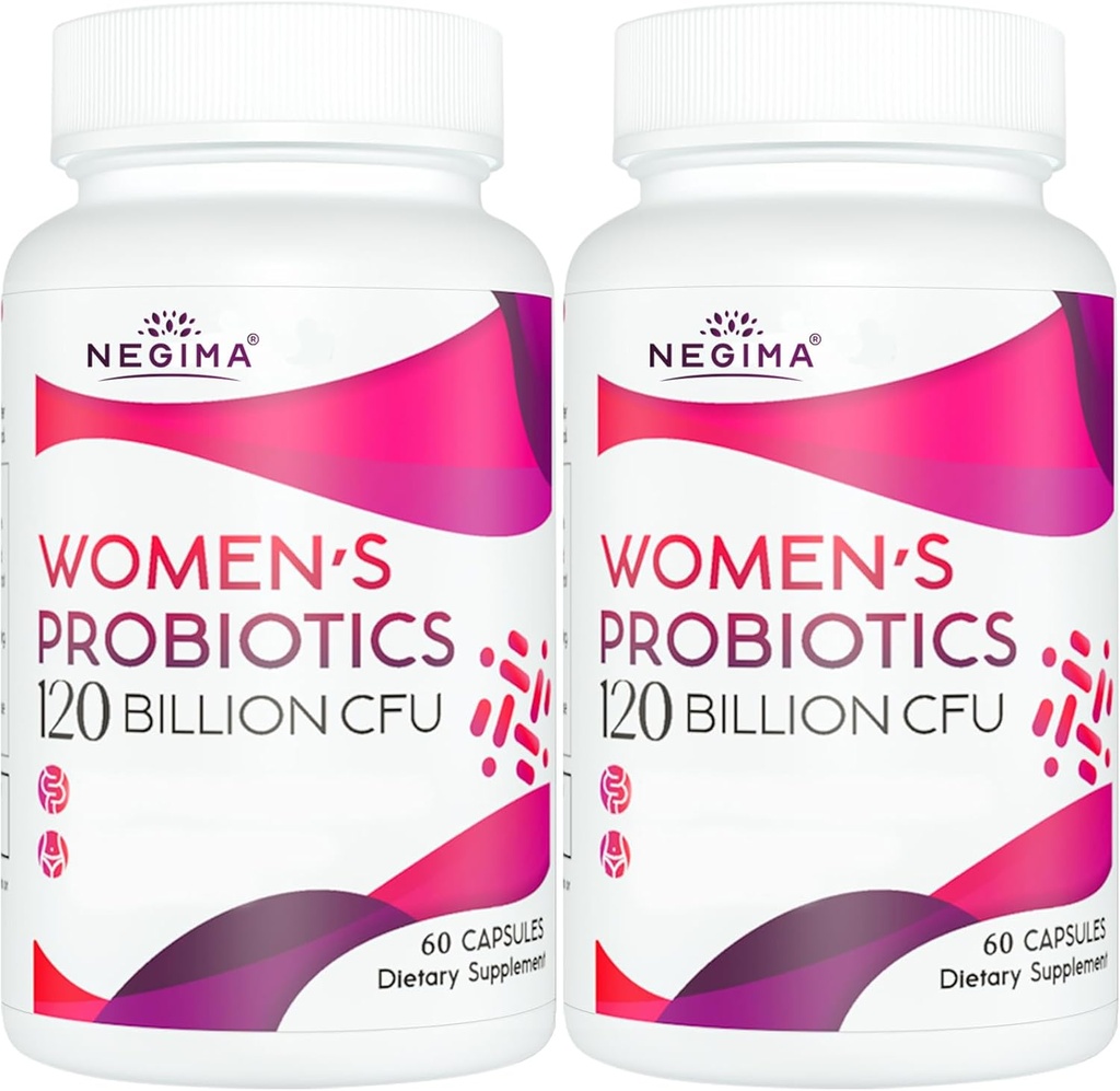 Negima Menopause Supplementi per le donne, 120 miliardi di CFU Probiotici per le donne, 13-in-1 Herbs & Botanicals Complex, per l'ormone Menopause, Hot Flashes, Night Sweats, Mood Swings, Sleep - 120 Capsule