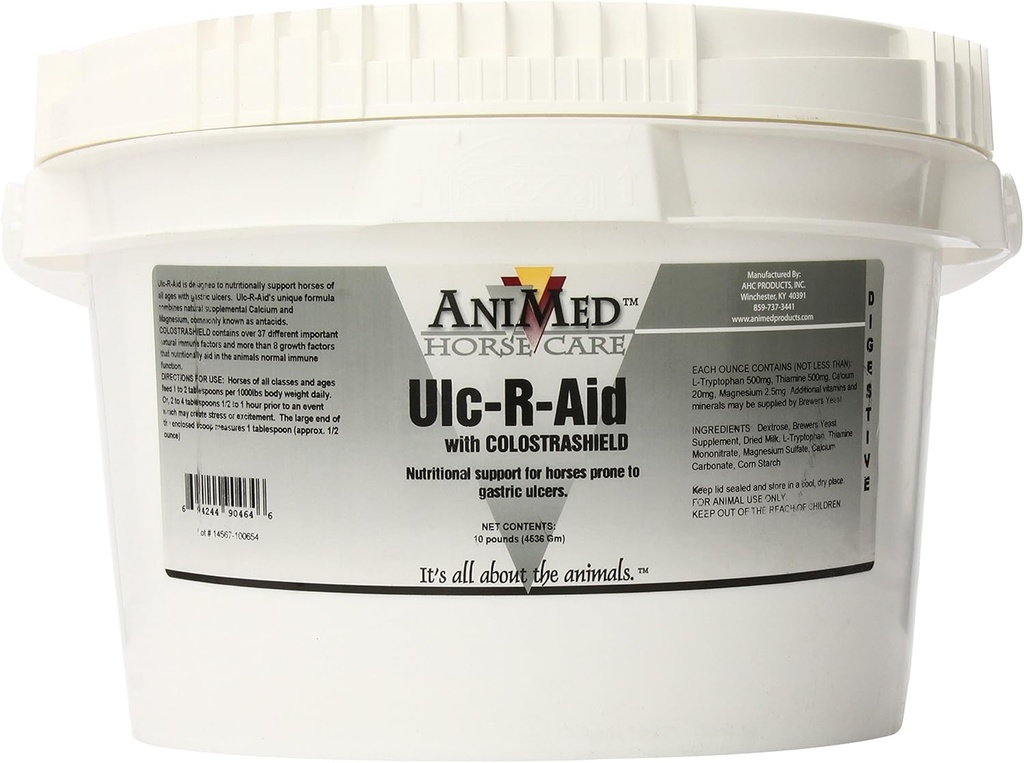 AniMed Ulc-R-Aid Integratore nutrizionale per cavalli, 10Pound