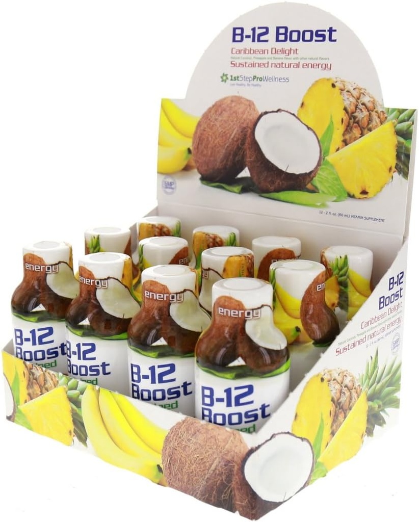 1 ° passo alta prestazione fitness B-12 Boost, 12-2oz bottiglie