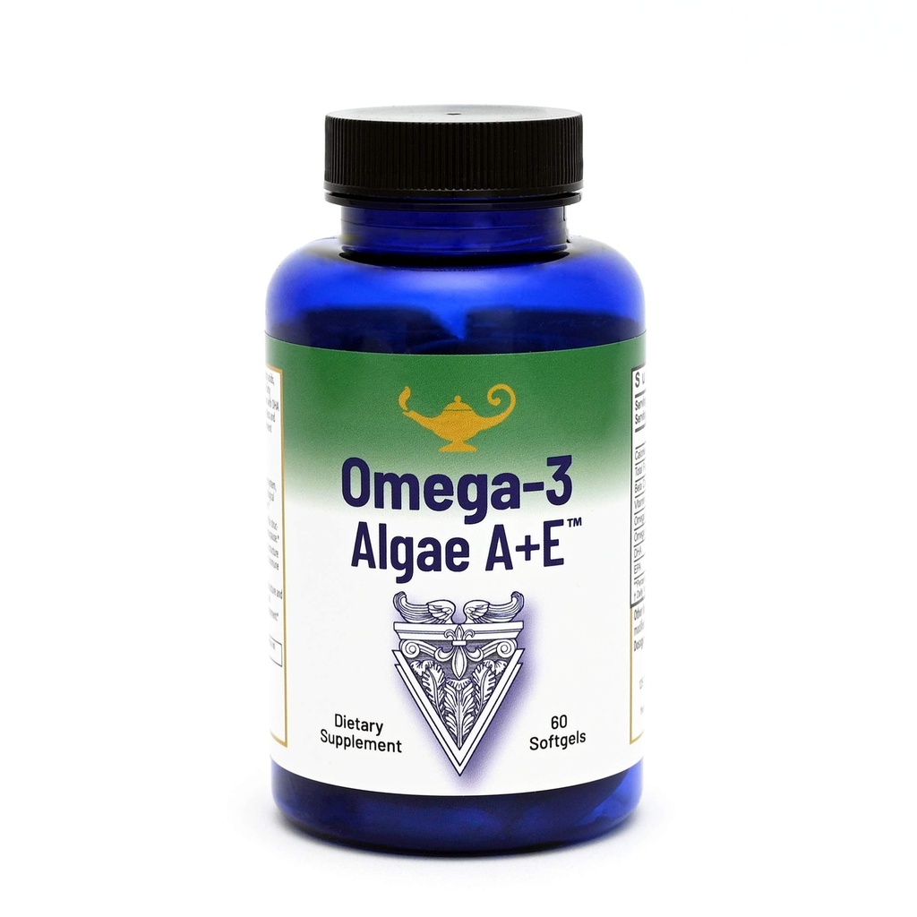 RnA ReSet Omega-3 Algae A+E – DHA & EPA a base vegetale con vitamine A ed E, Fish Oil Alternative (60 Softgels)