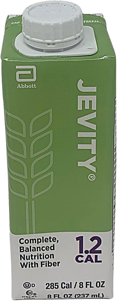 Jevity 1.2 Cal Nutrizione ad alto contenuto di proteine con miscela di fibre brevettate, pronta all'uso, 8 once fluide (pacchetto di 24)