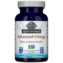 Giardino della vita Dr. Formulated Advanced Omega Fish Oil - limone, 1.290mg EPA, DHA + DPA in forma di trigliceride, Supplemento Omega 3 a singola fonte per la salute del cervello e del cuore, Non-OGM, 60 Softgels