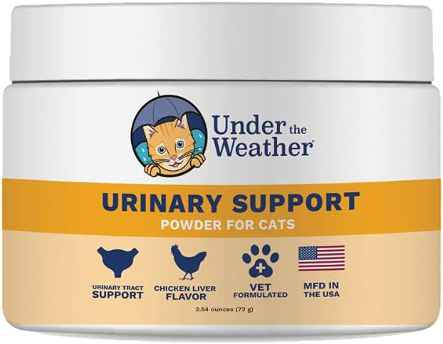 Sotto la polvere di sostegno del tratto urinario per gatti | Vet formulato integratori naturali per gatti e gattini | Promuovere il tratto urinario sano e sistema immunitario - 60 giorni di alimentazione, 120 Scoops