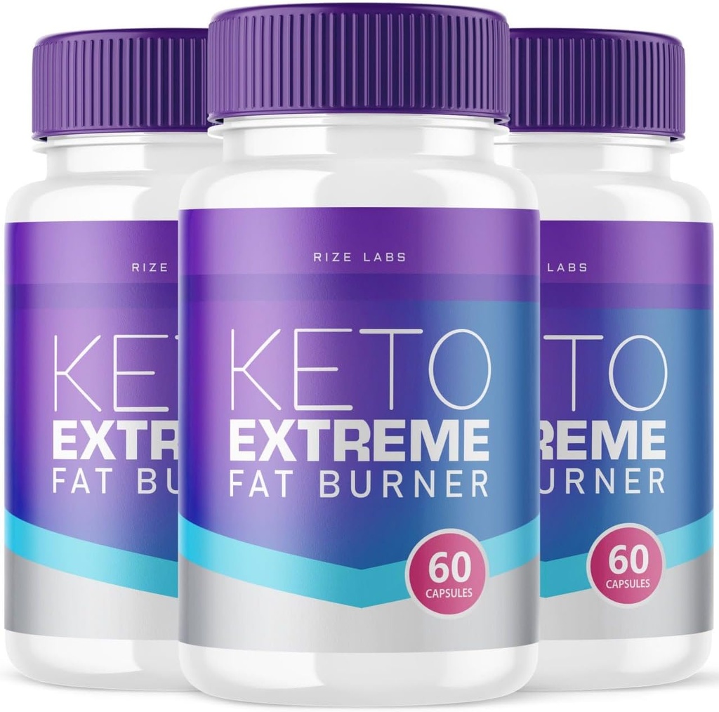 Rize labs Keto Extreme Capsules, Keto Extreme Fat Burner Supplement, Keto Extreme per Total Body Health, Keto Extreme Maximum Strength Formula (180 Capsules) (Pack of 3)
