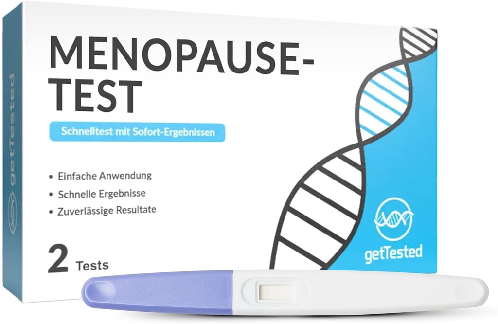 GetTested at-Home Menopause Test Kit – Privato, Rapid Perimenopause Test & Menopause Indicatore Stage – Conveniente, affidabile Pre Menopause Test Kit a casa per le donne
