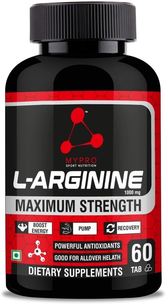 Integratore L-Arginina 1000mg per la crescita muscolare, Stamina, Booster immunitario & energia, 60 compresse