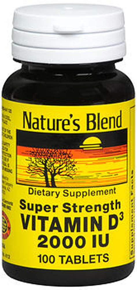 Vitamina D3 2000 IU Super Forza - 100 compresse, Confezione da 3