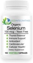 SE-100 100 mcg (100 conte) - Pure Selenium Yeast-Free Supports Immune, Cardiovascolare e Thyroid Health