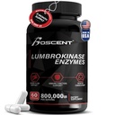 Lumbrokinase Supplemento 40mg (60 capsule) - Attività massima 800.000 UI - Pure Lumbrokinase enzimi digestivi, meglio che serrapeptasi Nattokinase Supplemento, Lab Tested, Non OGM