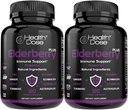 Sanità Dose Elderberry Plus Capsules – Integratore di Supporto Immune con Vitamine C, D3, Zinco, Selenio & 11 Ingredienti per Anno-Round Benessere – 120 Capsule Veggie, 2-Month Fornitura Pack di 2