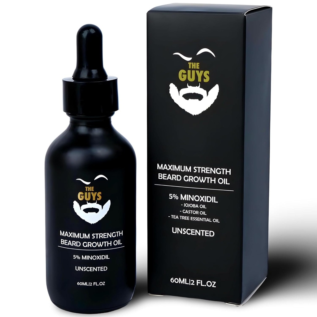 5% Minoxidil Beard olio di crescita, 2 oncia
