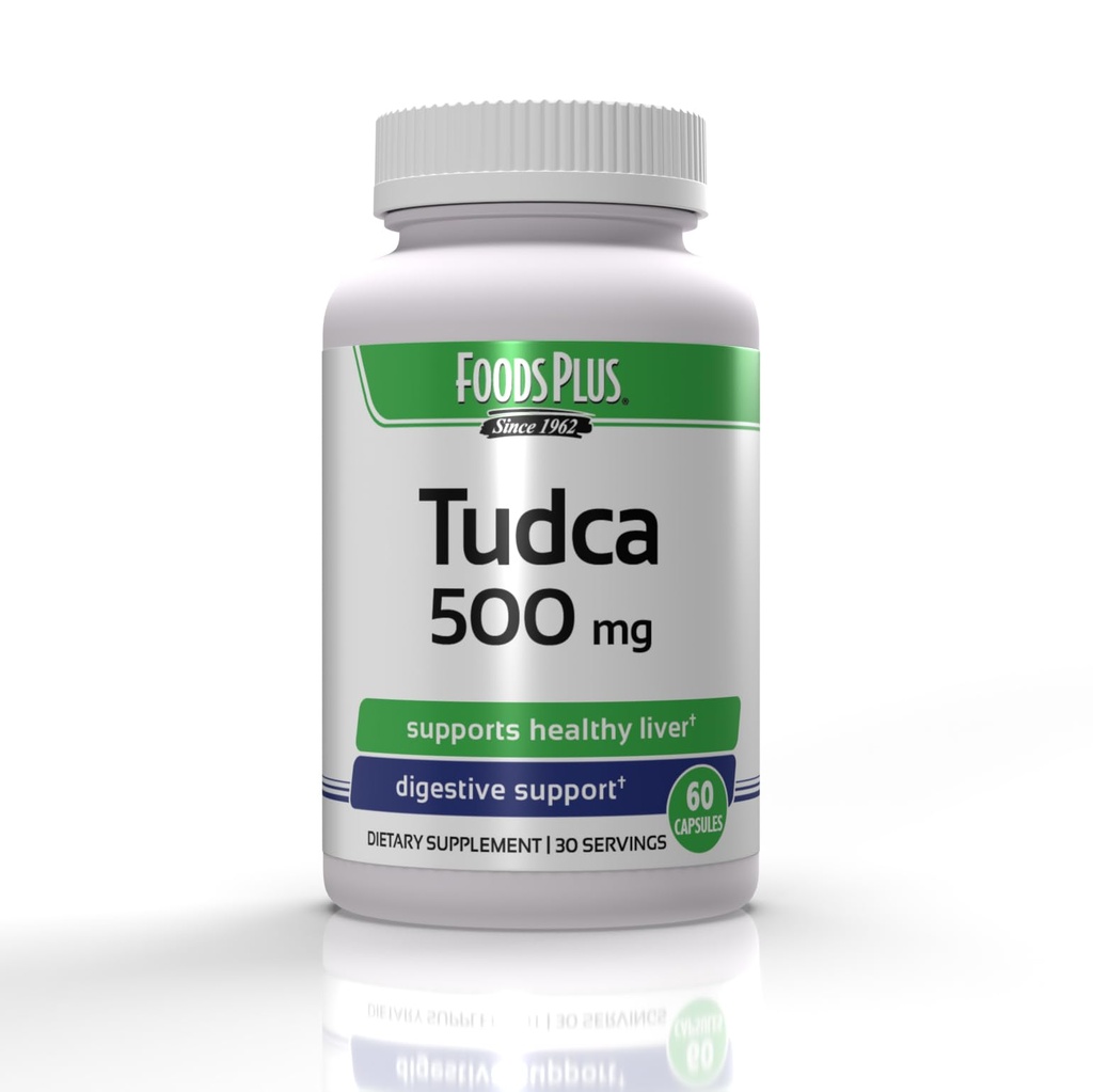 Tudca, Supporto per fegato, promuove la salute digestiva, Supporta fegato sano, Potent Bile Salt, Riavvio e riparazione del fegato, 60 capsule