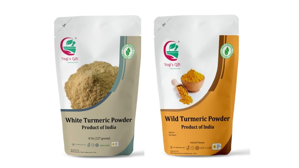 Multi Pack | Polvere di curcuma bianca + polvere di curcuma selvatica per...
