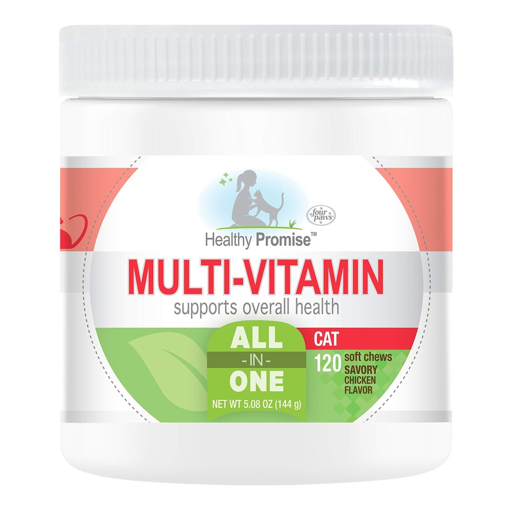 Quattro zampe salute Promise Cat Multivitamin Soft Chews 120 Conte