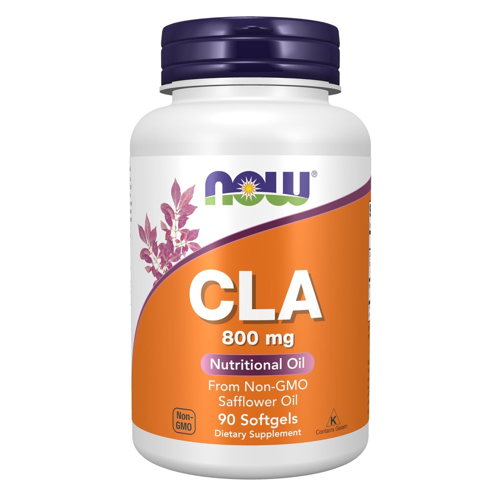 NOW Supplementi, CLA (acido linoleico coniugato) 800 mg, olio nutrizionale, 90 Softgels