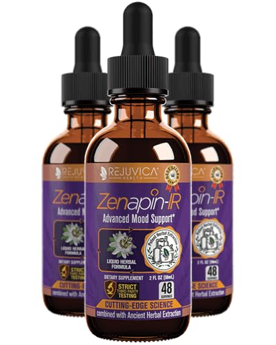 Rejuvica Health Zenapin IR - Advanced Mood Support Supplement - Kava Kava, Ashwagandha, Passionflower, Camomilla, B-Vitamins & More