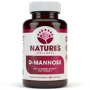 D MANNOSE con estratto di mirtillo e vitamina C - Tratto urinario UT Cleanse & Bladder Health - Protegge contro le infezioni del tratto urinario UTI - Natural Healthy Flush & Detox Impurities | 60 Veg Capsule