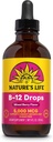 Natura B12 Gocce 5000 mcg - Vitamina B12 Methylcobalamin - Liquido B12 Supplemento per Metabolismo Energetico, Nerve Funzione e Red Blood Cell Support Natural Mixed Berry, Sugar Free (200 Serv, 4oz)