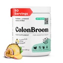 Polvere di Husk di Psyllium di ColonBroom con Stevia (frutte tropicali) - Pulitura del colon per la salute di Bloating Relief & Gut - Polvere di fibra del colon Bere - Supplemento di Stevia della polvere di fibra vegana, 50 Servings