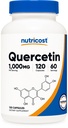 Nutricost Quercetin 1000mg, 120 Capsule - Capsule Vegetariani, 60 Serve, 500mg Per Capsule, Non OGM, Gluten Free