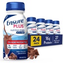 Assicurare Plus Milk Chocolate Nutrition Shake con Fiber | Meal Sostituzione Shake | Pronto a Bere | 16g Protein e 27 Vitamine e Minerali | 8 fl oz - 24 Pack