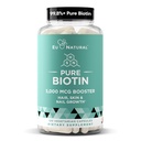Biotin 5000 mcg Hair Skin Nails Supplemento – Vitamine ad alta potenza per la crescita dei capelli per le donne e gli uomini – Fornire un supporto potente per i capelli sani, unghie più forti e pelle luminosa – 120 Vegan Soft Capsule