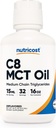 Nutricost C8 MCT olio 16oz - Keto, Paleo, Non OGM