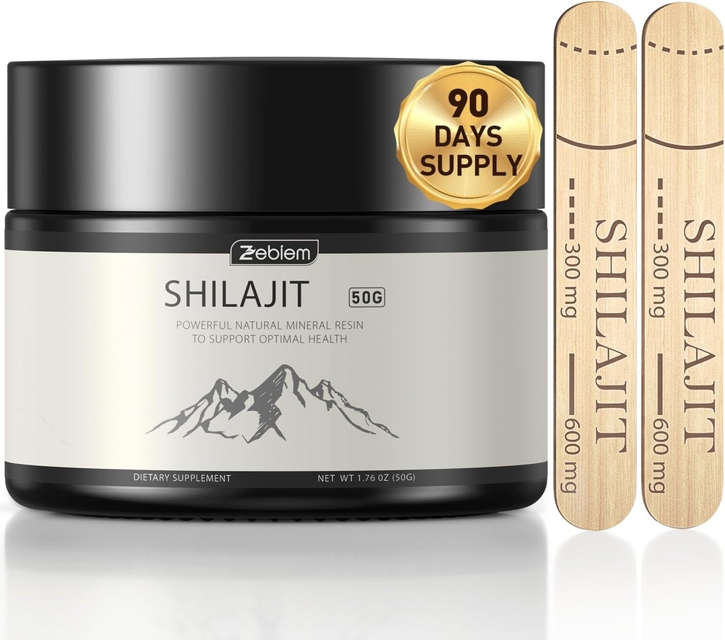 shilajit Pure Himalayan Organic shilajit for Men and Women shilajit Resin Supplyment with Organic Ayurvedic Blend in High Potency for Energy, Strength Boost&Immune Support (50 Grammi)