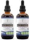 Segreti della Tribe Black Cohosh USDA Organic | Estratto privo di alcol, Gocce di erbe ad alta potenza | Realizzato in Cohosh organico nero 100% certificato (Cimicifuga Racemosa) Dried Root 2x4 oz