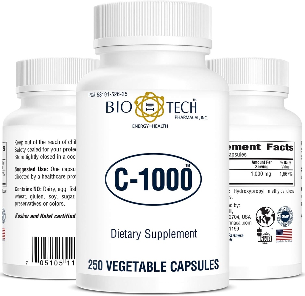 Bio-Tech - C-1000 250 capsule vegetali