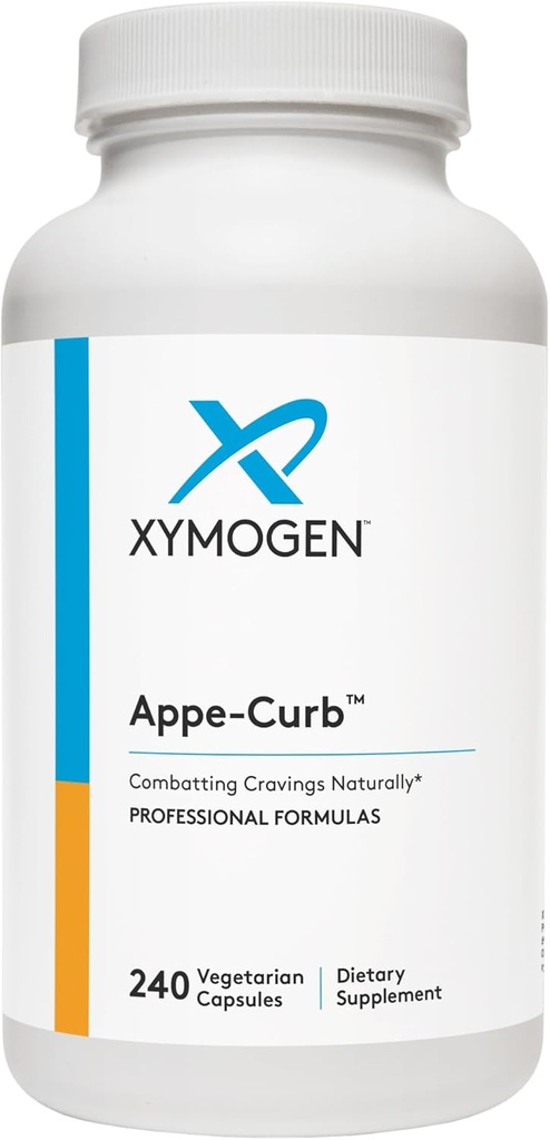 XYMOGEN Appe-Curb - Supporto per aiutare a combattere le voglie - Cromo, DL-Phenylalanine, L-Glutamina, Vitamina B6 + 5-HTP per il metabolismo sano, Mood & Appetite Support (240 capsule)