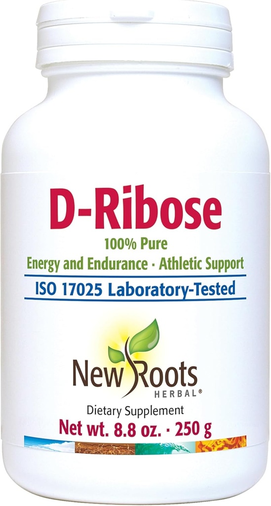 NUOVO ROOTS HERBAL - D-Ribose Powder 250g - D Ribose Supplemento - Supporto atletico