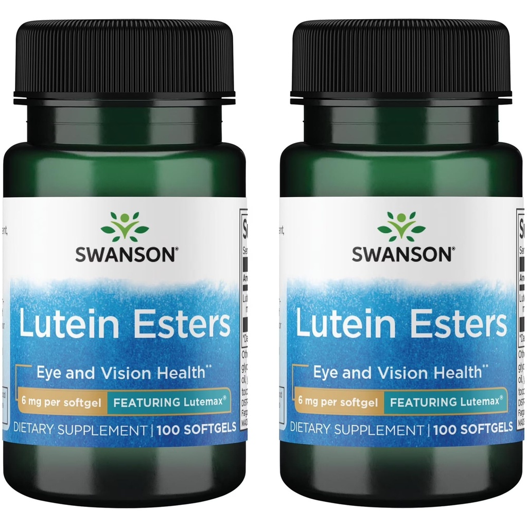 Swanson Lutein Esters - Con Lutemax 6 mg 100 Sgels (2 Pack)