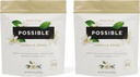 Protein Powder Vanilla Bean - 20g di Vegan, Plant-Based Protein Mix - Non OGM, Non-Dairy, Gluten-Free - 3.5g di BCAAs - 9 Aminoacidi essenziali - 30-Day Supply - 2 Bag, 30 Servings