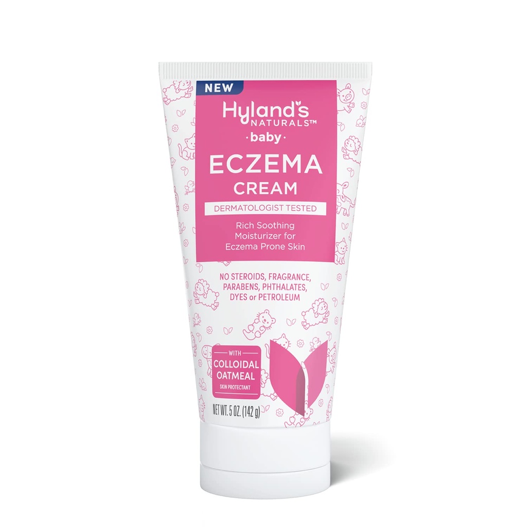 Hyland's Baby Eczema Cream, Rich Soothing Moisturizer per Eczema Prone Skin, Con Oatmeal Colloidale, 5 oncia