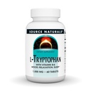 Fonte Naturals L-Tryptophan con Vitamina B-6 - Sostegno Mood, Relax and Sleep - 1000mg - 60 compresse