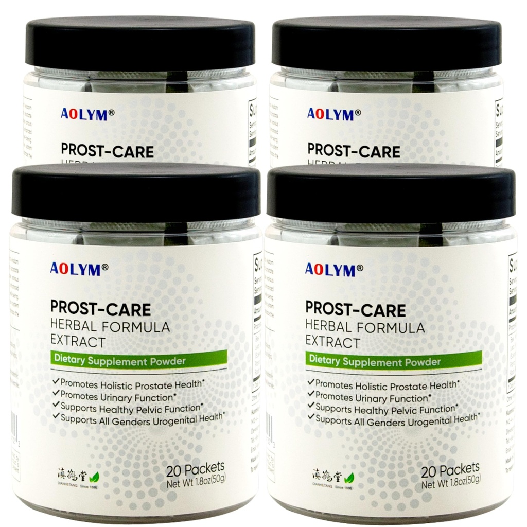 Prost-Care Multi Target Natural Herbal Formula 4000 mg, Migliorare il flusso urinario sano, Promuovere Pelvic Wellness & Urinary Funzione, Migliorare la salute della prostata per l'uomo 20 Packets/Bottle (Pack of 4)