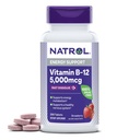 Natrol Vitamina B12 5000 mcg, Rapido Dissolve Vitamina B12 Supplemento Supporta un sistema nervoso sano e metabolismo energetico, 200 compresse, fino a un rifornimento di 200 giorni