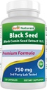 Best Naturals Black Seed (Black Cumin Seed Extract 10:1) 750 mg Per Serving- 120 capsule