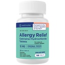 WELMATE - Allergy Relief - Cetirizine HCl 10 mg - 24 ore Antistamina - Non Drowsy - Sneezing - Runny Nose - Itchy Eyes & Throat - Indoor & Outdoor Allergy Relief Tablets - 100 compresse